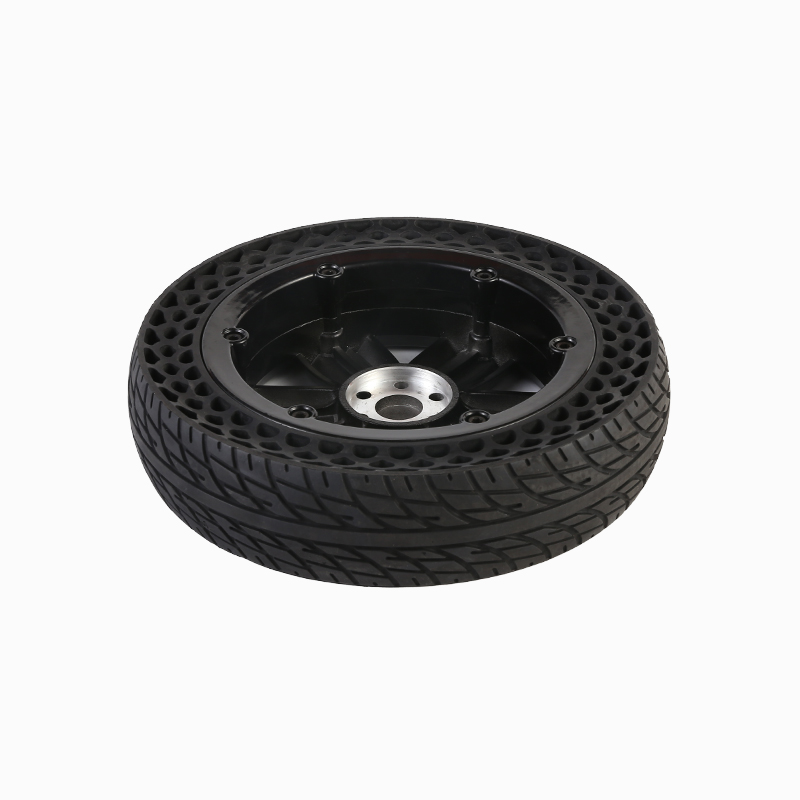 Stab-resistant honeycomb shock-absorbing tires for electric wheelchairs