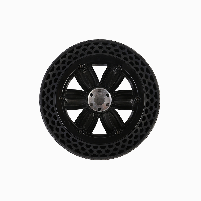 Stab-resistant honeycomb shock-absorbing tires for electric wheelchairs